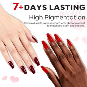 modelones Red Nail Polish Set packaging and contents
