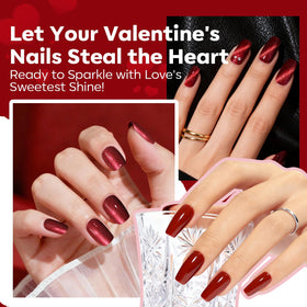 modelones Red Nail Polish Set showing vibrant red shades