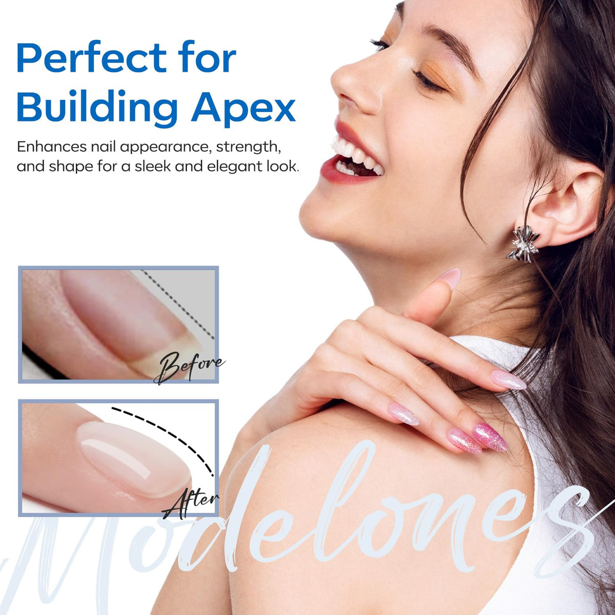 modelones Rubber Gel Base Coat 40g side view