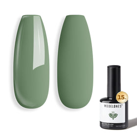 modelones Sage Green Gel Nail Polish 15ml front view