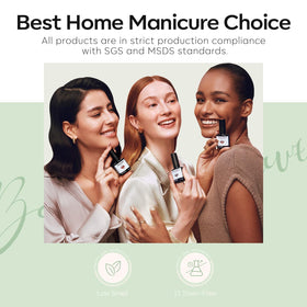 modelones Sage Green Gel Nail Polish 15ml on a nail art display
