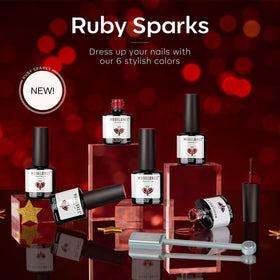 modelones Shimmer Red Gel Nail Polish bottle