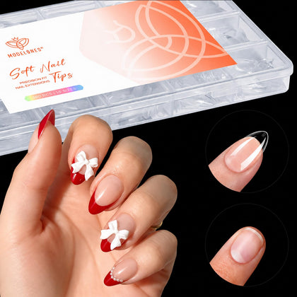 modelones Short Almond Nail Tips 360pcs packaging front view
