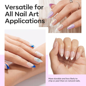 modelones Short Almond Nail Tips 510pcs side view