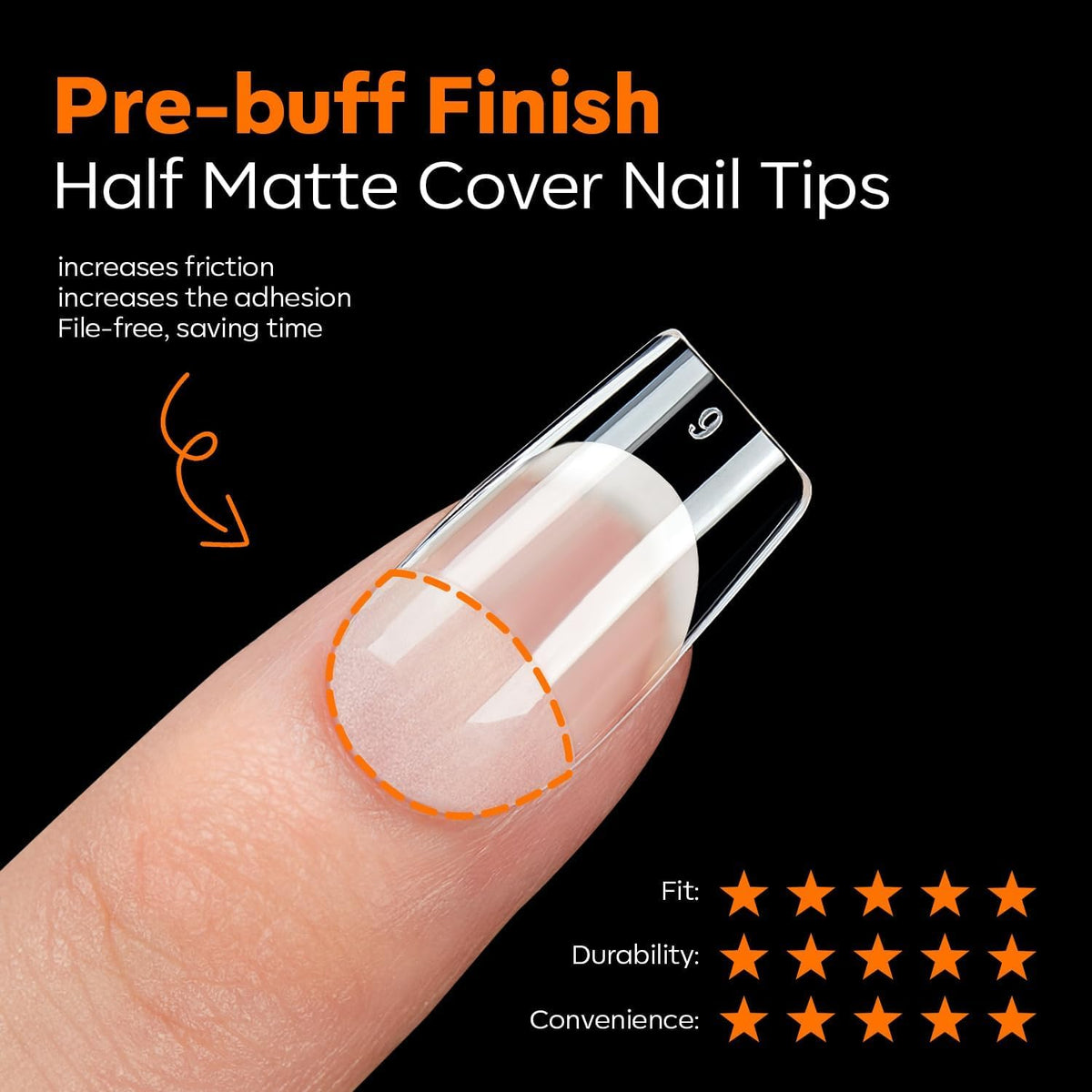 Modelones Short Clear Soft Gel Nail Tips application on nails
