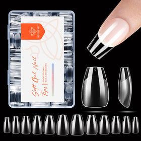 modelones Short Coffin Nail Tips 216 pcs set front view