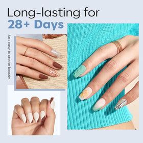 modelones Short Coffin Nail Tips half matte texture close-up