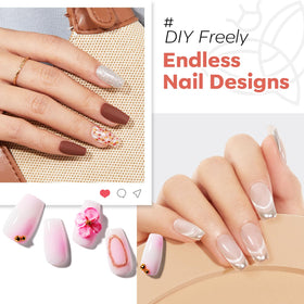 modelones Short Coffin Nail Tips packaging