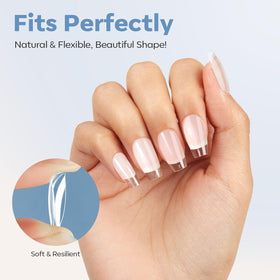 modelones Short Coffin Nail Tips packaging front view