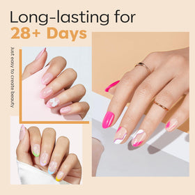 modelones Short Oval Nail Tips assorted sizes display
