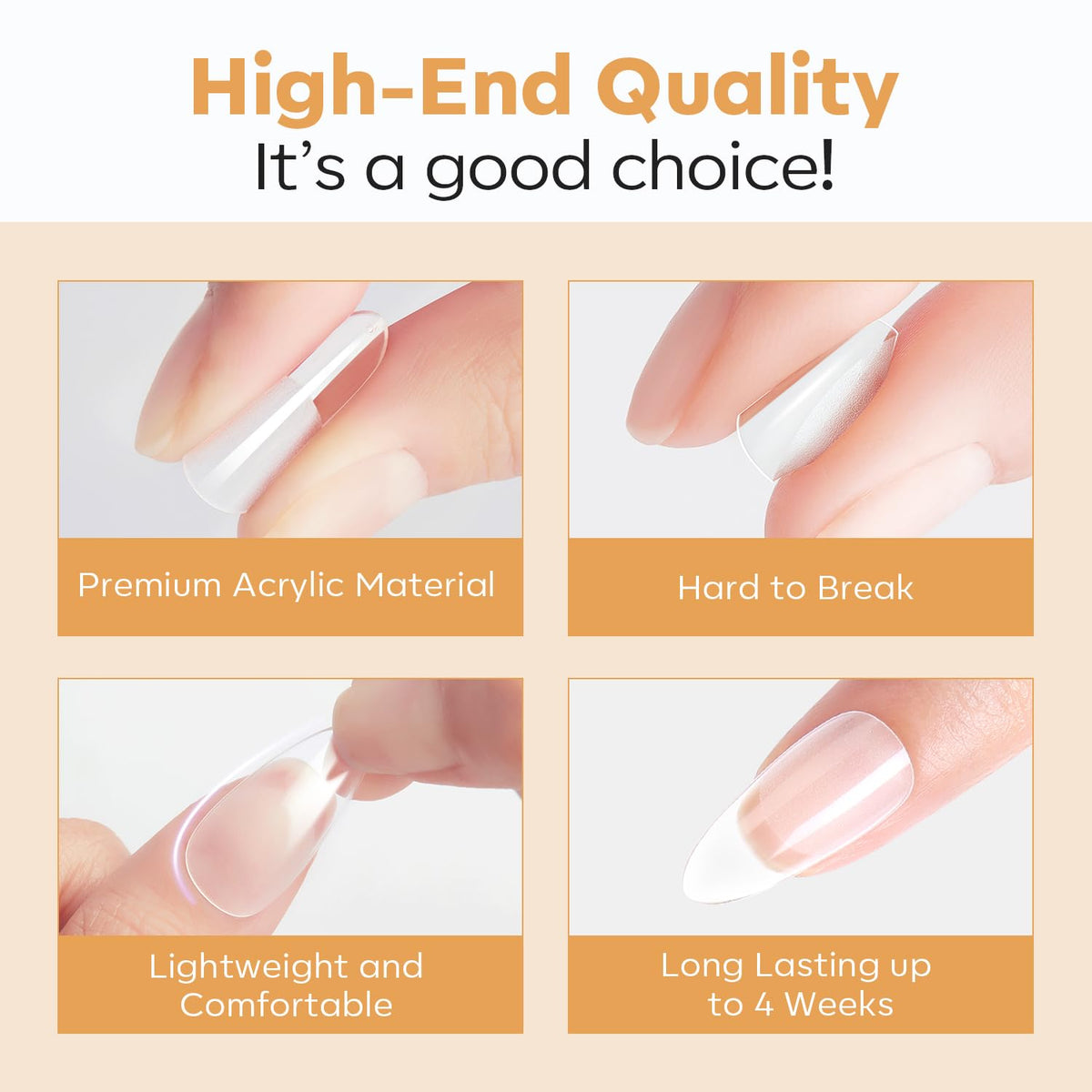 modelones Short Oval Nail Tips numbered sizes overview