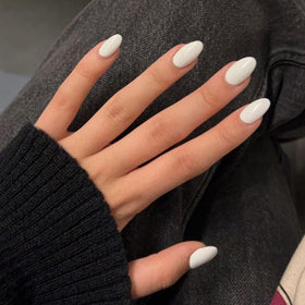 modelones Short Press on Nails Kit with 32 reusable oval nails