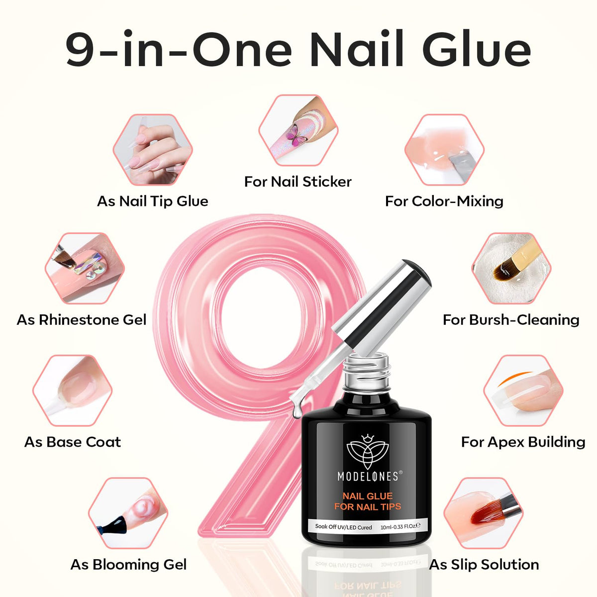 modelones UV LED Nail Lamp with timer settings