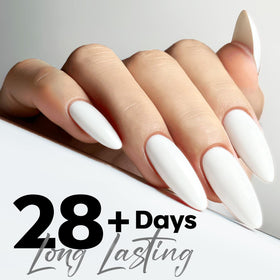 modelones White Gel Nail Polish 15ml bottle side view