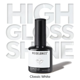 modelones White Gel Nail Polish 15ml on a vanity table