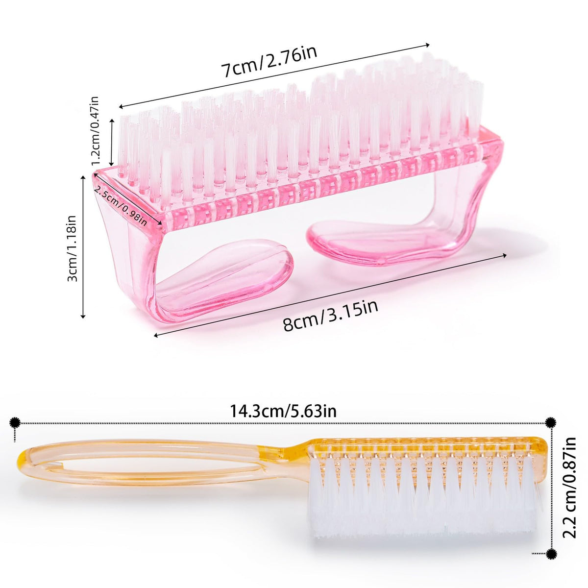 MODENGKONGJIAN Handle Grip Nail Brush in various colours