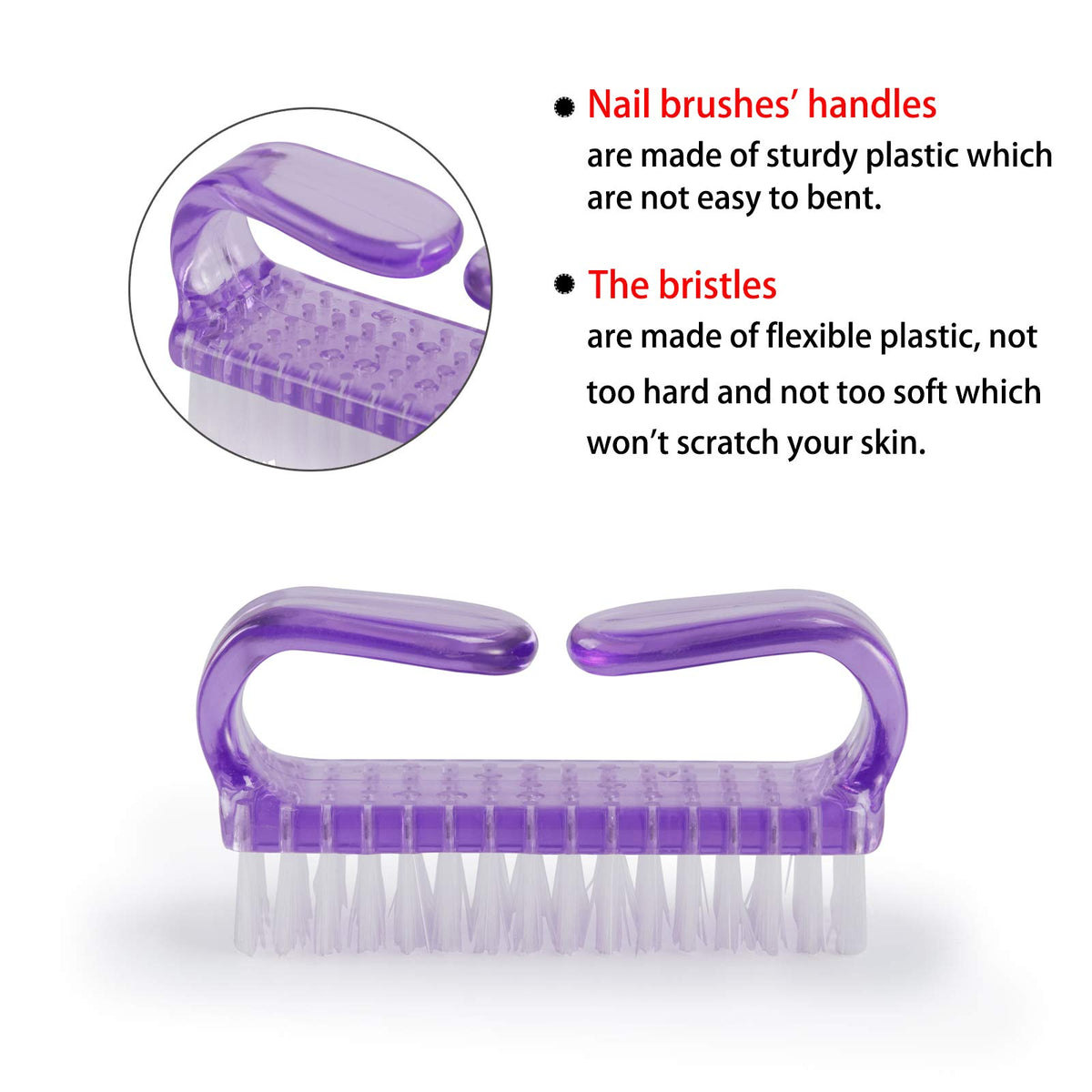 MODENGKONGJIAN Nail Cleaning Brush set displayed on a white background