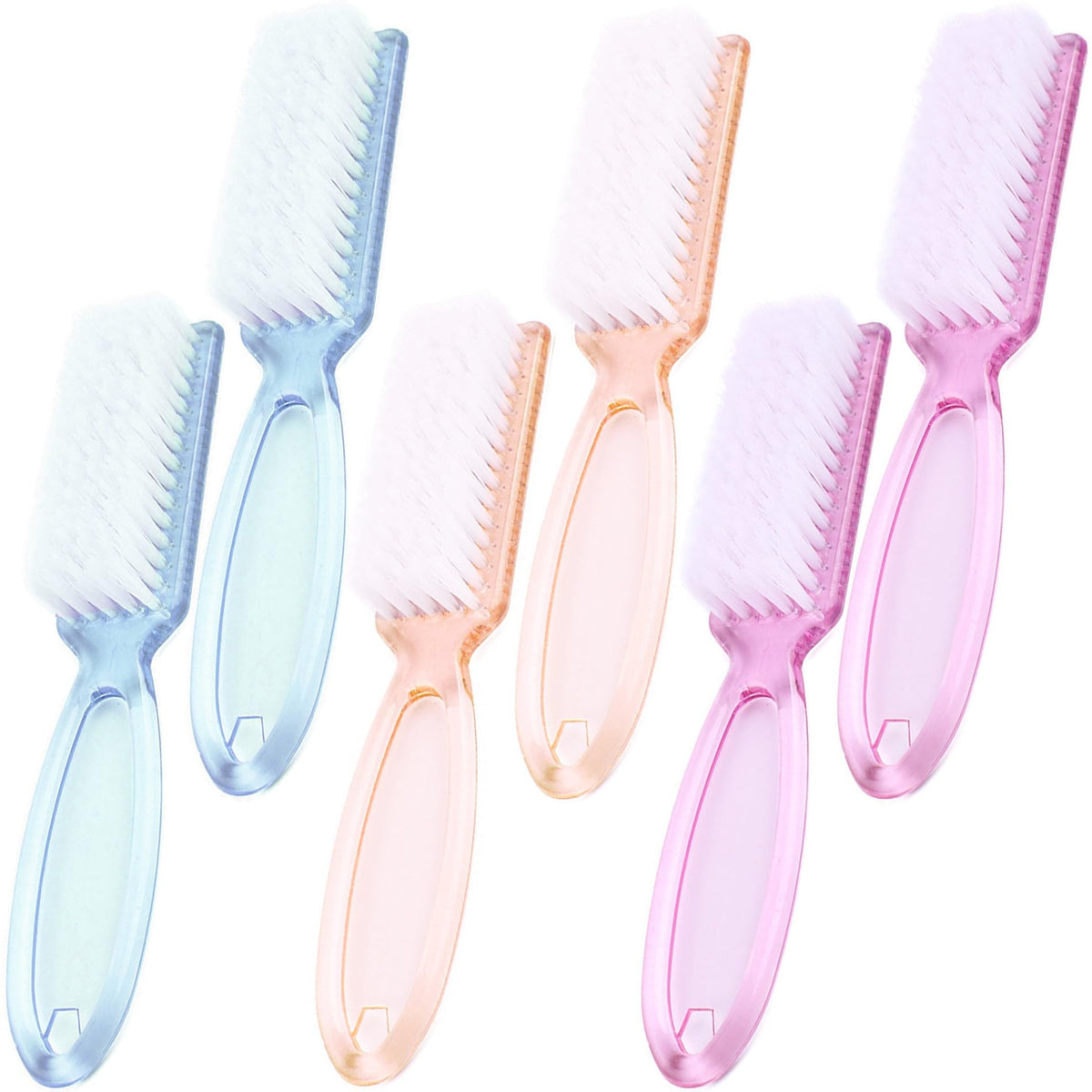 MODENGKONGJIAN Nail Cleaning Brushes Set 6 PCS in multicolour
