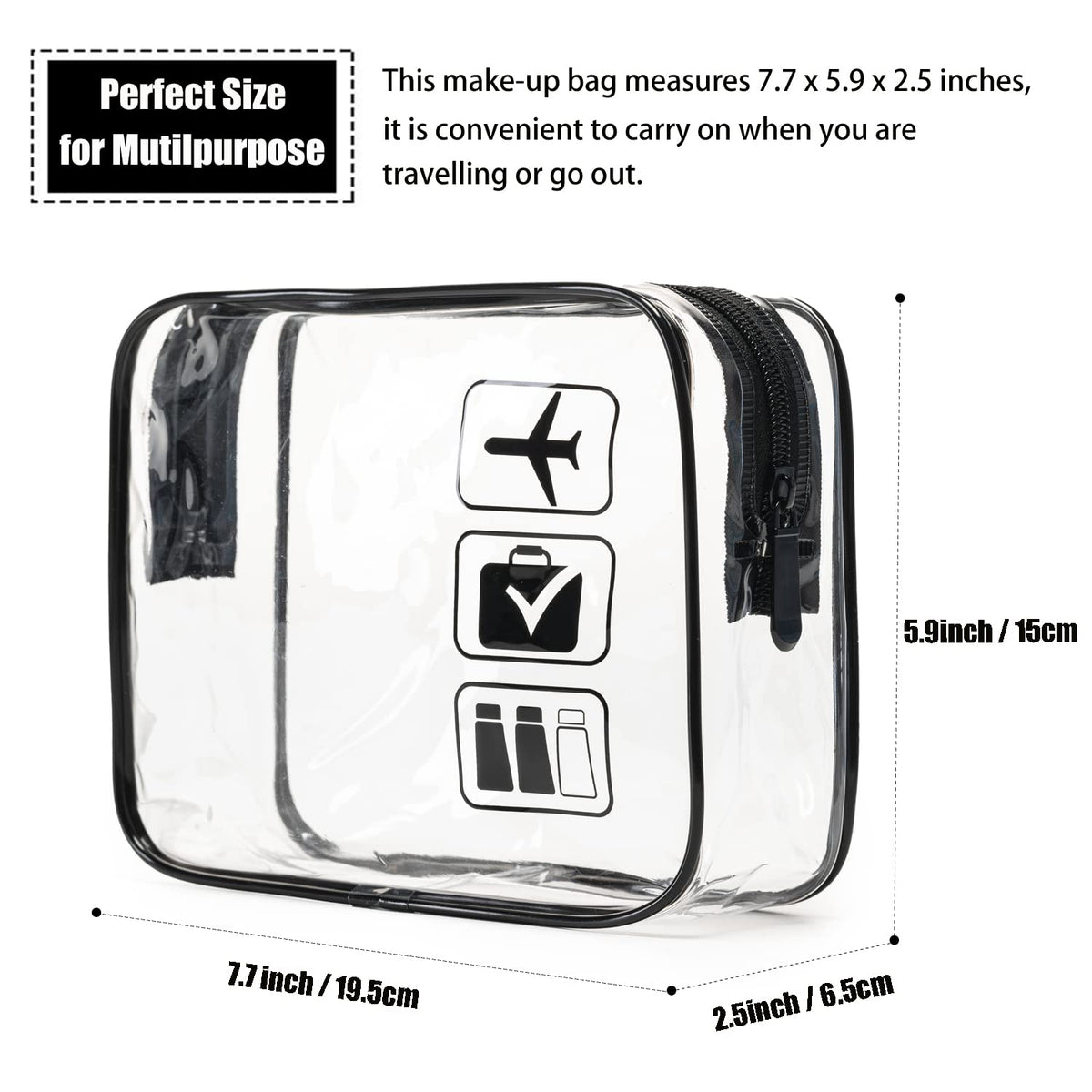 MODENGKONGJIAN toiletry bag with travel bottles inside