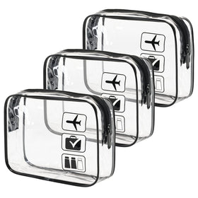 MODENGKONGJIAN TSA Approved Toiletry Bag Set front view