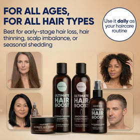 Moerie Hair Growth Set displayed together