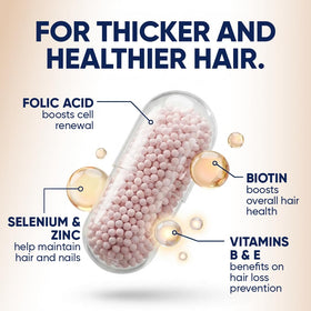 Moerie Hair support Supplements packaging side view