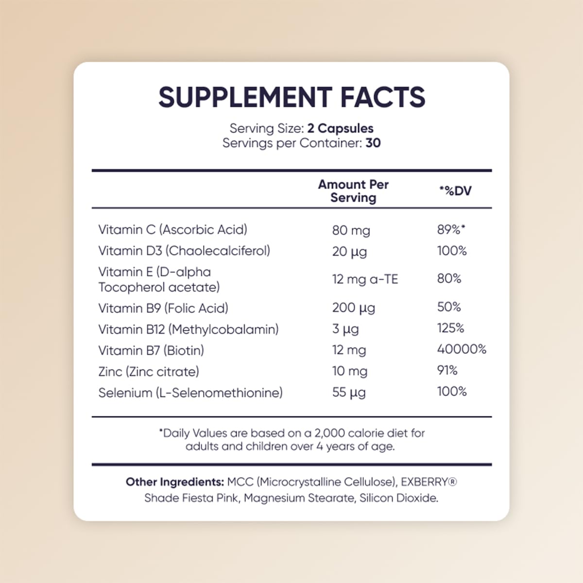 Moerie Hair support Supplements showing capsule texture