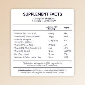 Moerie Hair support Supplements showing capsule texture