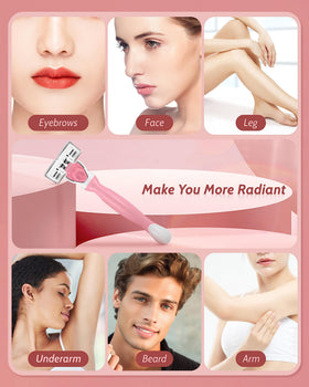 MoHern Women's Razors showing sharp stainless-steel blades
