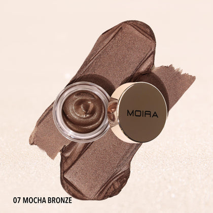 Moira Everlust Shimmer Cream Shadow Mocha Bronze front view