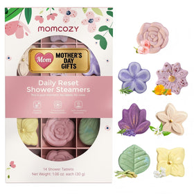 Momcozy 14-Pack Shower Steamers in floral designs