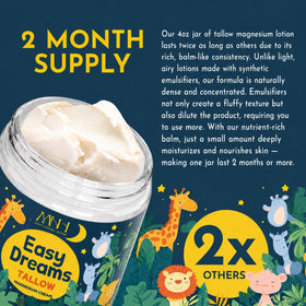 Mommy's Natural Helpers Magnesium Lotion for Kids with lavender flowers