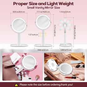 MOMOKUBA Makeup Mirror assembled for travel