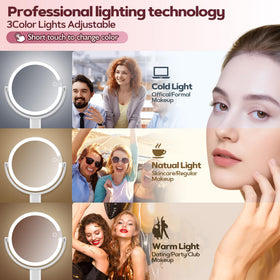 MOMOKUBA Makeup Mirror showing 30X magnification