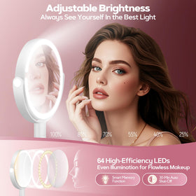 MOMOKUBA Makeup Mirror with 64 LEDs illuminated
