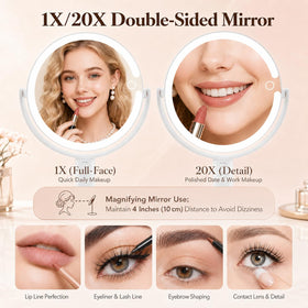 MOMOKUBA Makeup Mirror with adjustable height