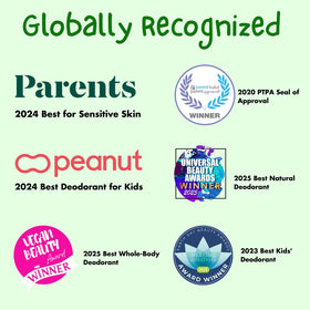 MONA 100% Natural Deodorant for Kids Honeydew application demonstration