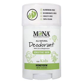 MONA 100% Natural Deodorant for Kids Honeydew front view
