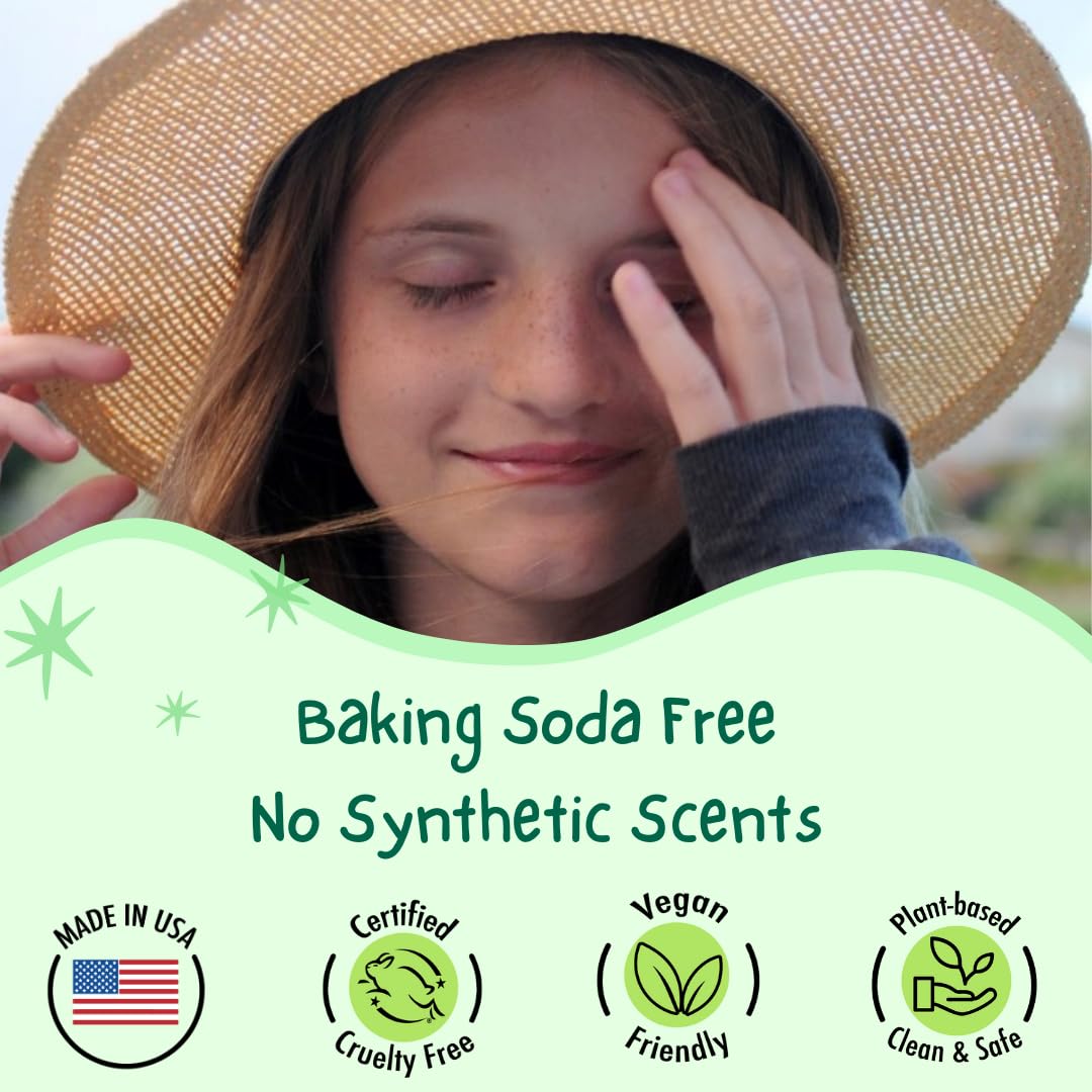MONA 100% Natural Deodorant for Kids Honeydew stick close-up
