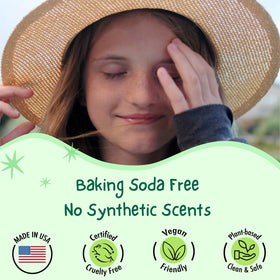 MONA 100% Natural Deodorant for Kids Honeydew stick close-up