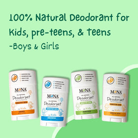 MONA Natural Deodorant for Kids Honeydew back view
