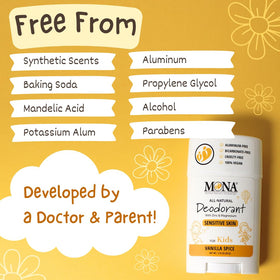 MONA Vanilla Spice Deodorant Stick travel size