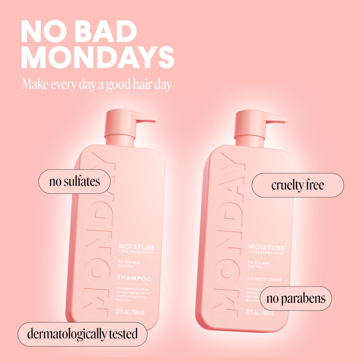 MONDAY HAIRCARE Moisture Conditioner ingredients close-up