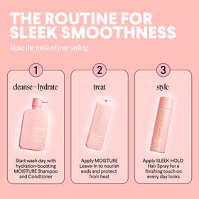 MONDAY HAIRCARE SLEEK HOLD Hairspray with a hairbrush