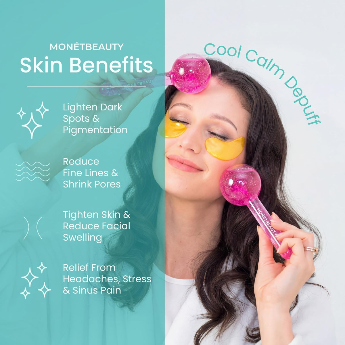 MonétBeauty Ice Globes in packaging, side view