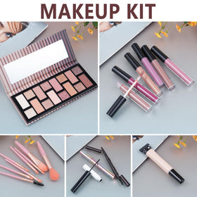 Moobirlet Teen Makeup Kit set up for a makeup application scene