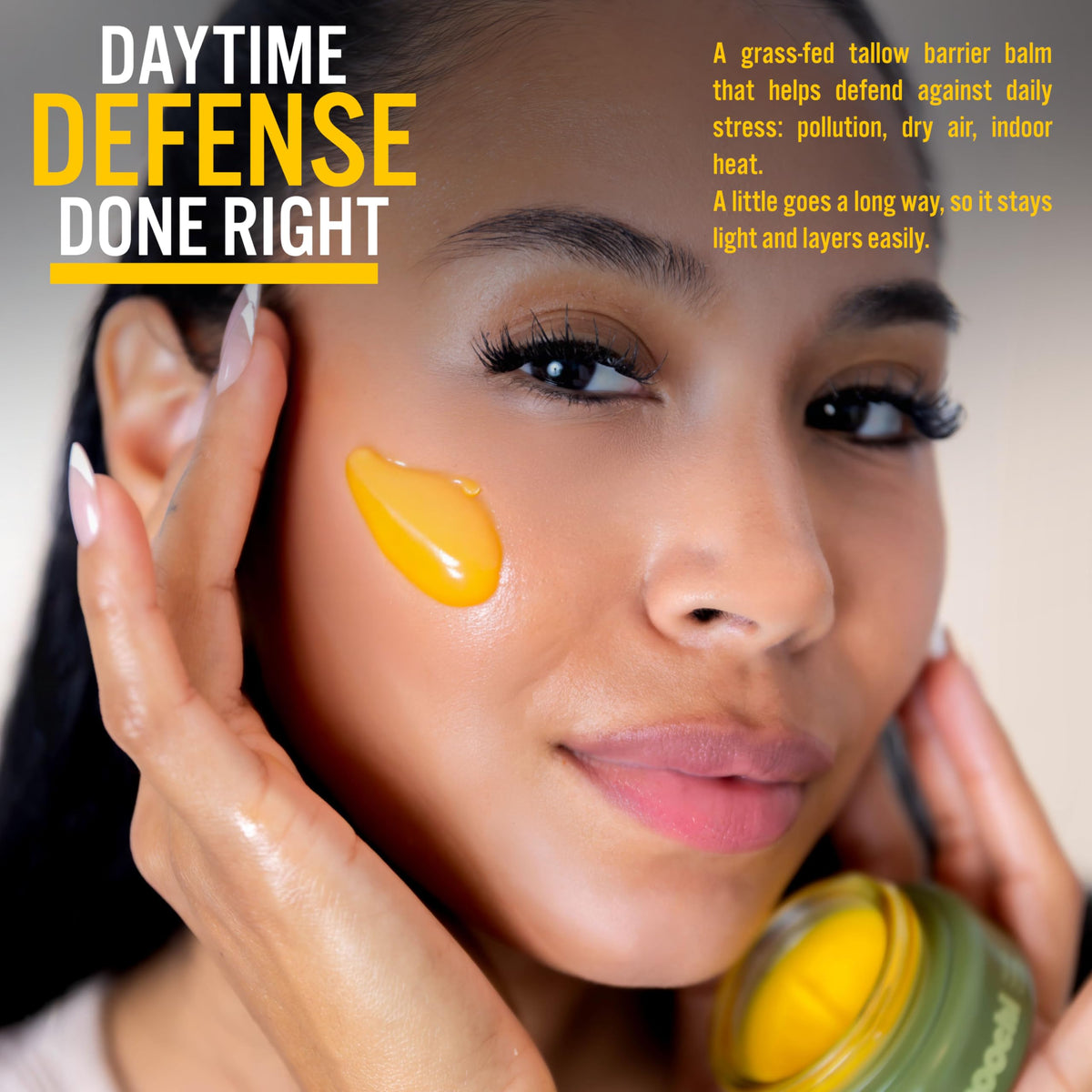 moochi Daytime Defense Balm texture close-up