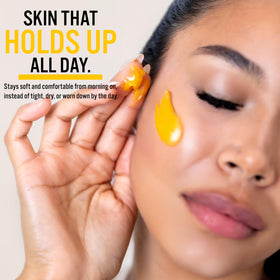 moochi Daytime Defense Balm with ingredients displayed