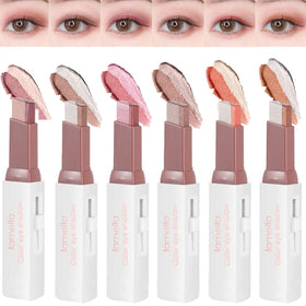 MooGlamor 6Pcs Two-Color Waterproof Eyeshadow Stick Set front view