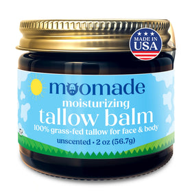 moomade Organic Beef Tallow Balm 2 oz front view